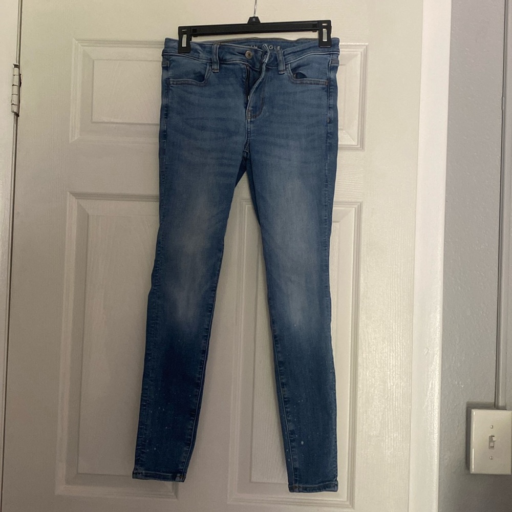 American Eagle Jegging worn with lots of life left.